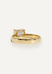 The Cleo Ring with 1ct Radiant Cultured Diamond - Molten Store