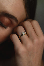 The Cleo Solitaire Ring - Molten Store
