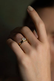 The Cleo Solitaire Ring - Molten Store