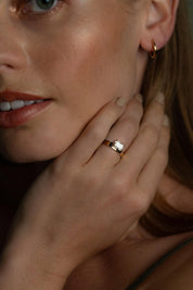 The Cleo Solitaire Ring - Molten Store