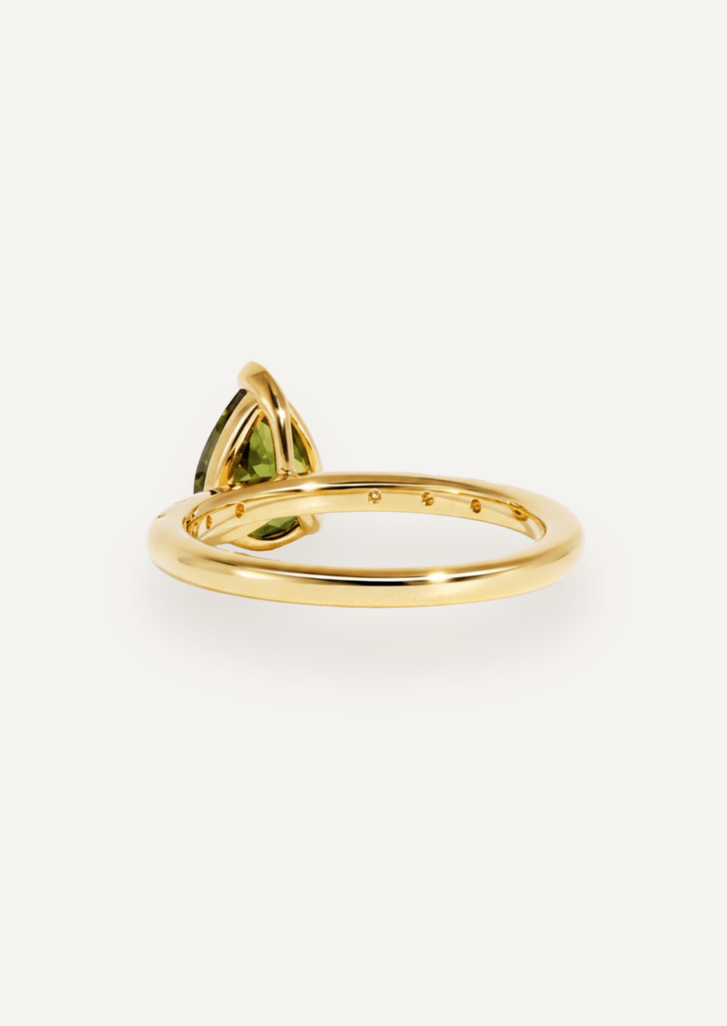 The Constance Ring with 1.57ct Pear Green Sapphire - Molten Store