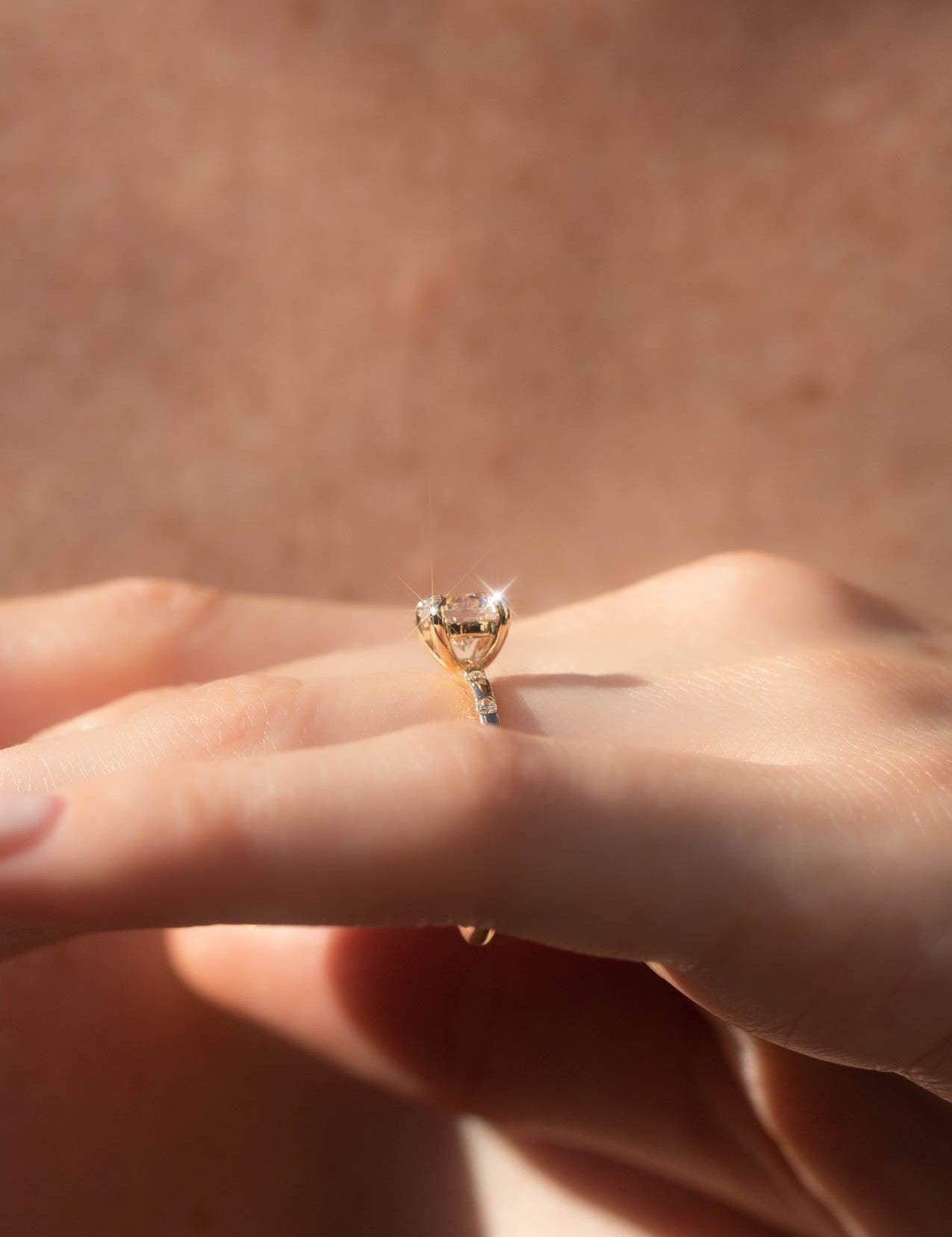 The Constance White Gold Ring Setting - Molten Store