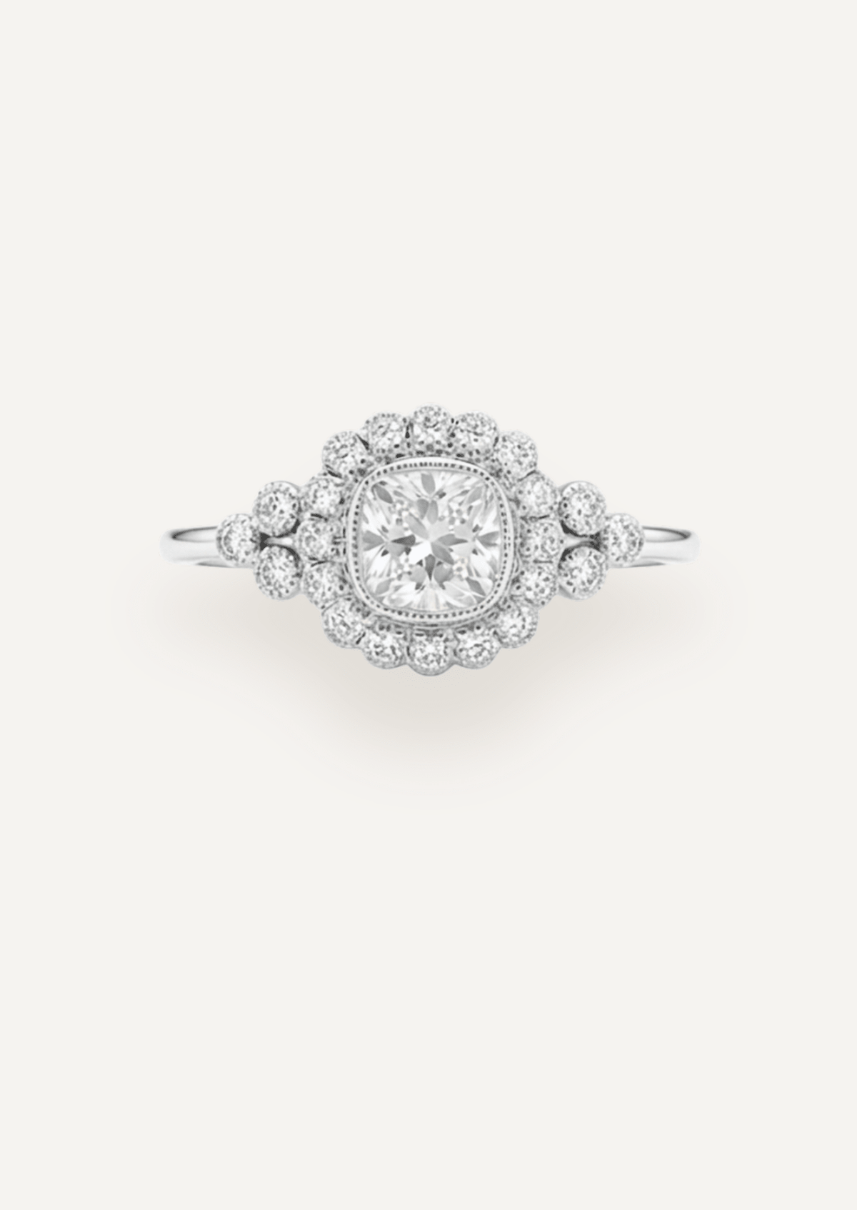 The Cosima Halo Ring - Molten Store