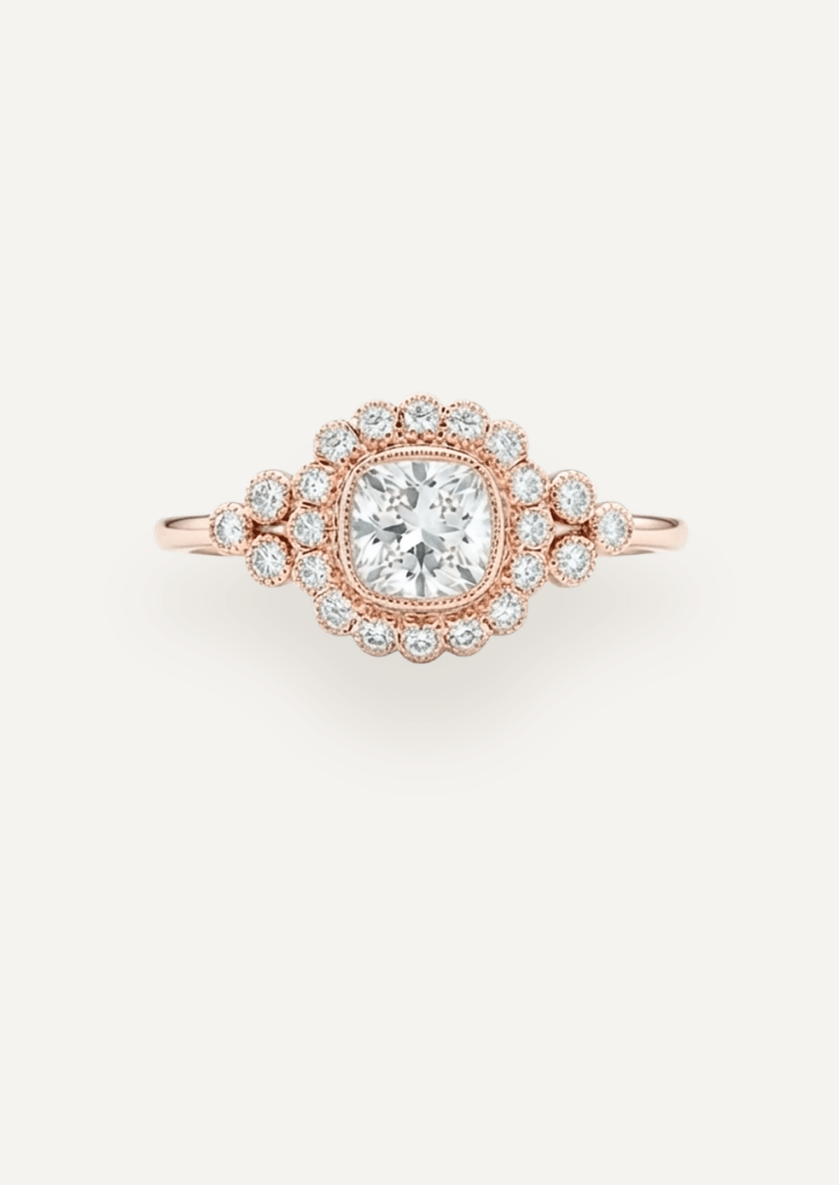 The Cosima Halo Ring - Molten Store