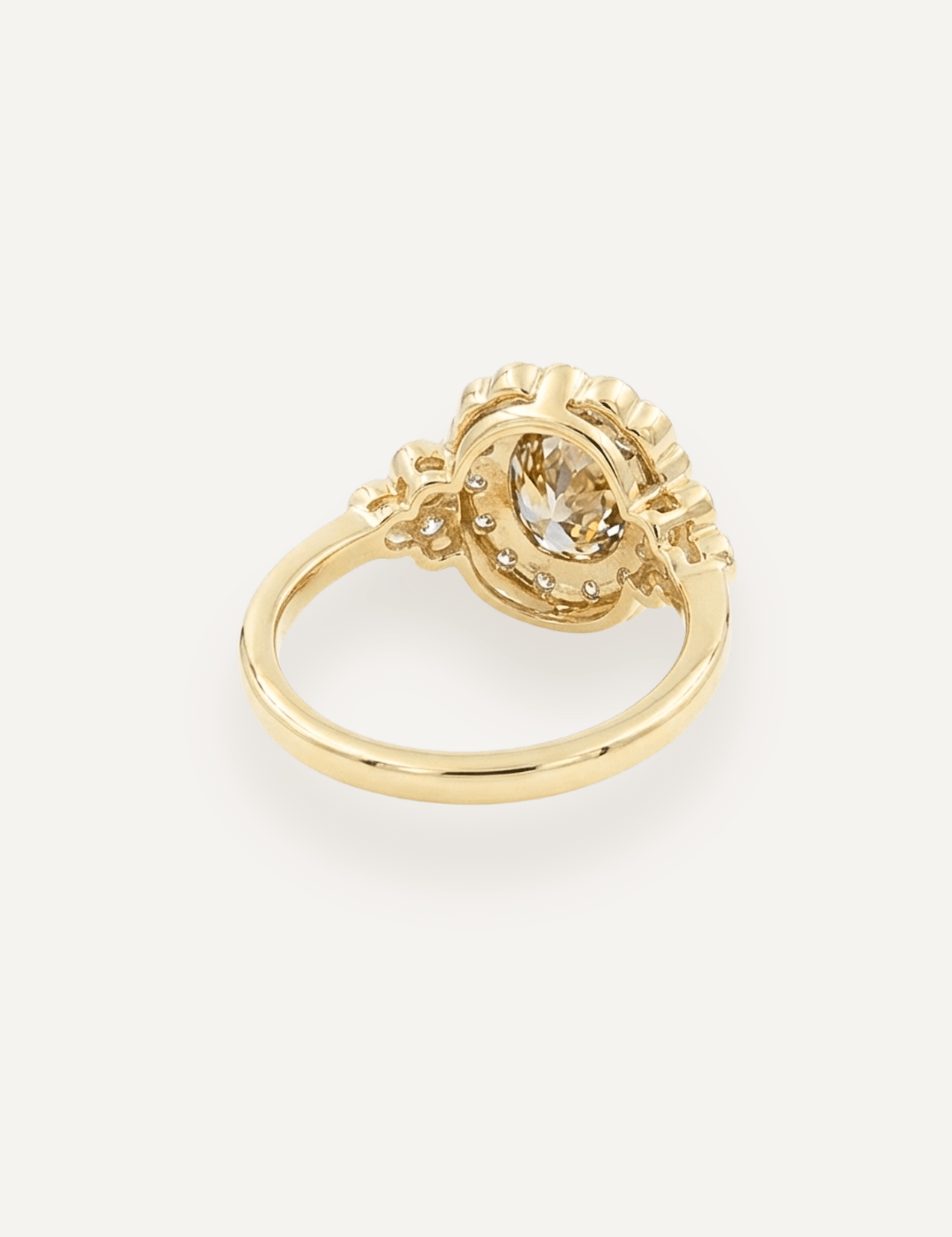 The Cosima Ring with 2.17ct Cushion Cut Cognac Diamond (2.67ct TCW) - Molten Store
