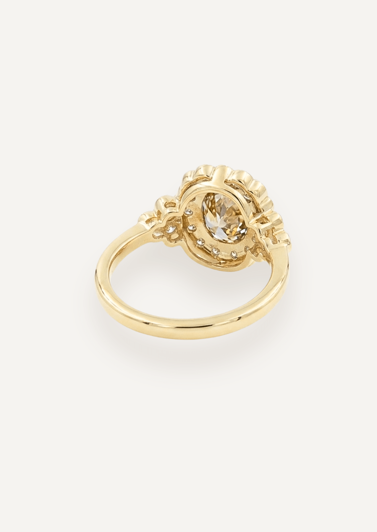 The Cosima Ring with 2.17ct Cushion Cut Cognac Diamond (2.67ct TCW) - Molten Store