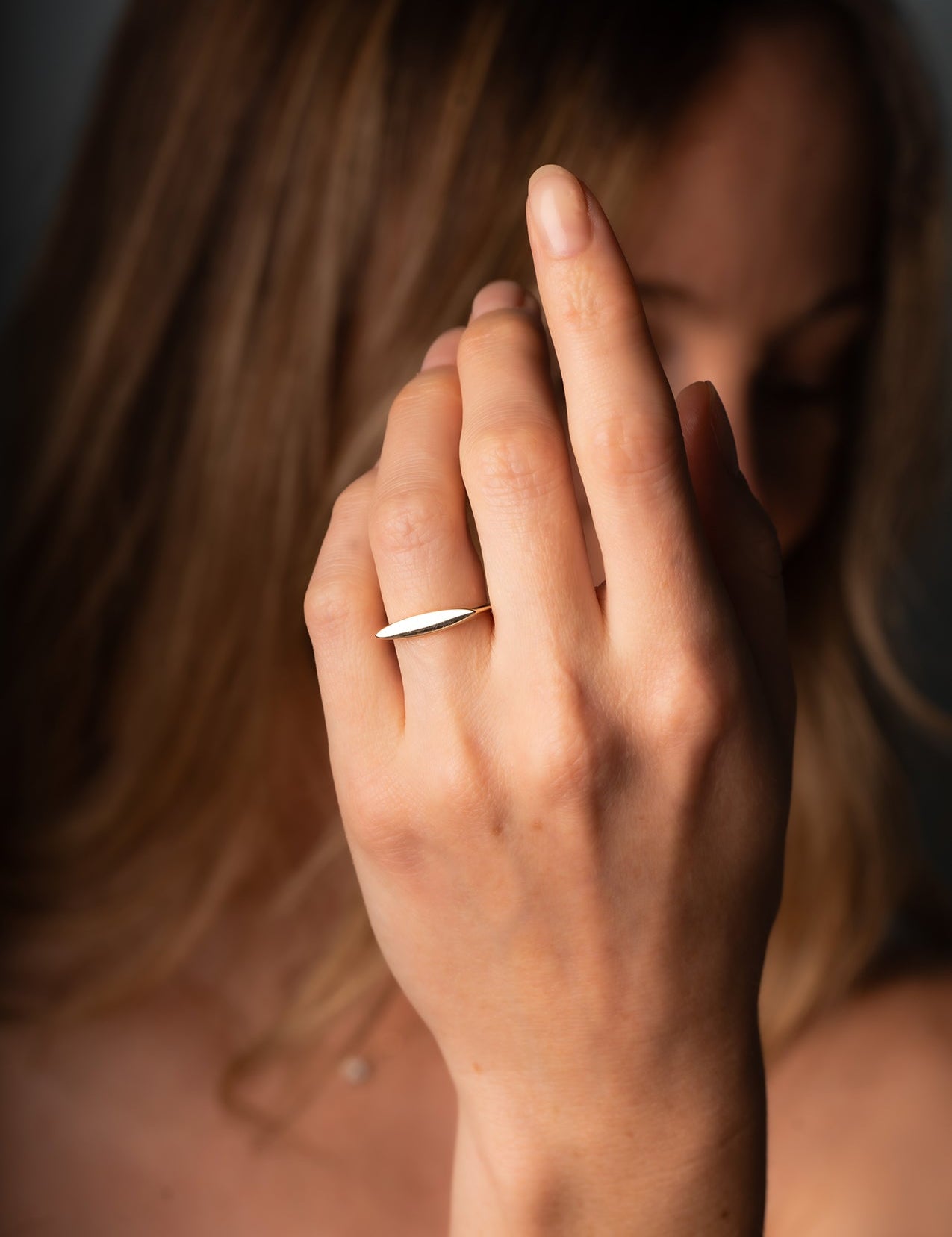 The Cosmos Yellow Gold Signet Ring - Molten Store