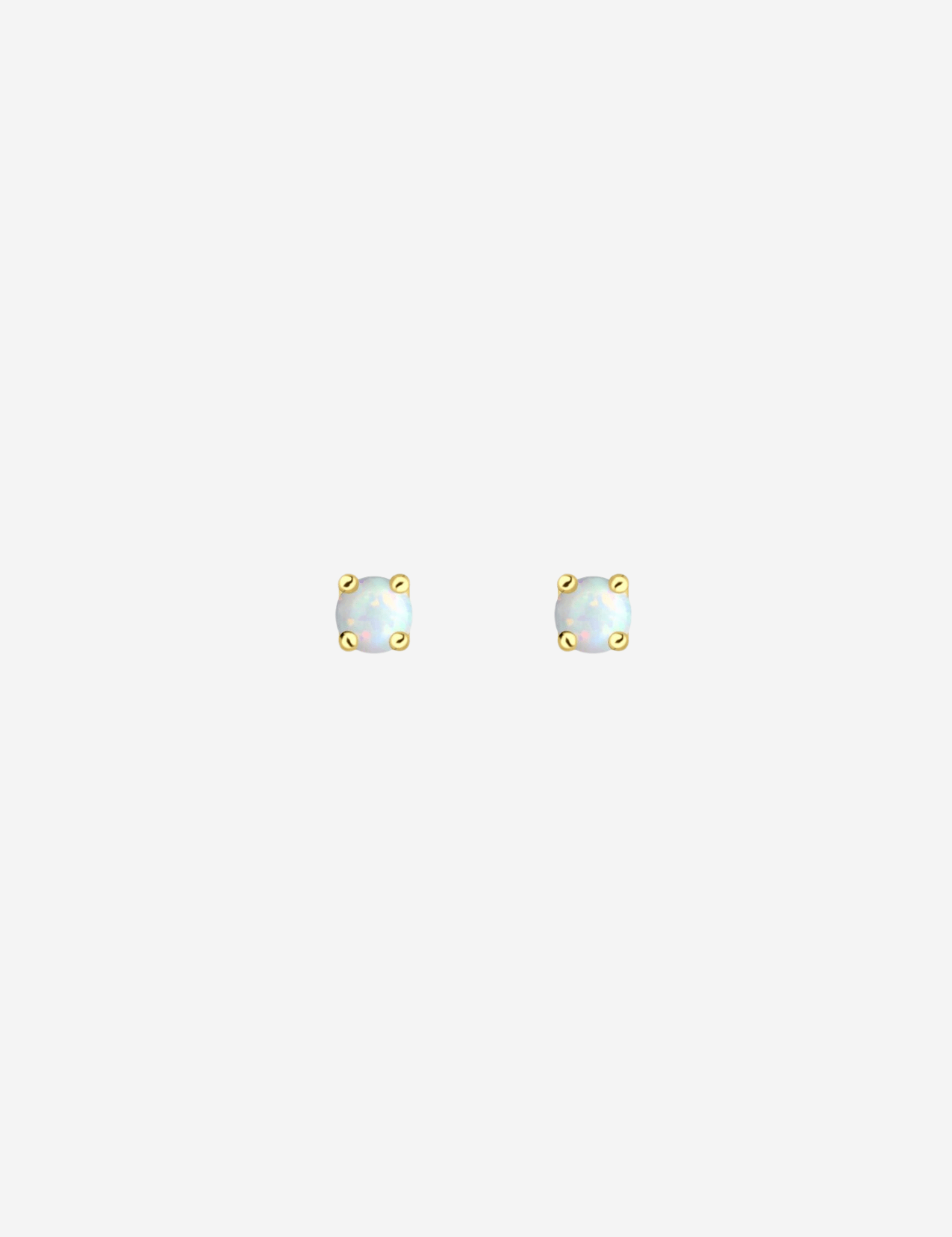 The Daydream Opal 14ct Gold Vermeil Stud Earrings - Molten Store
