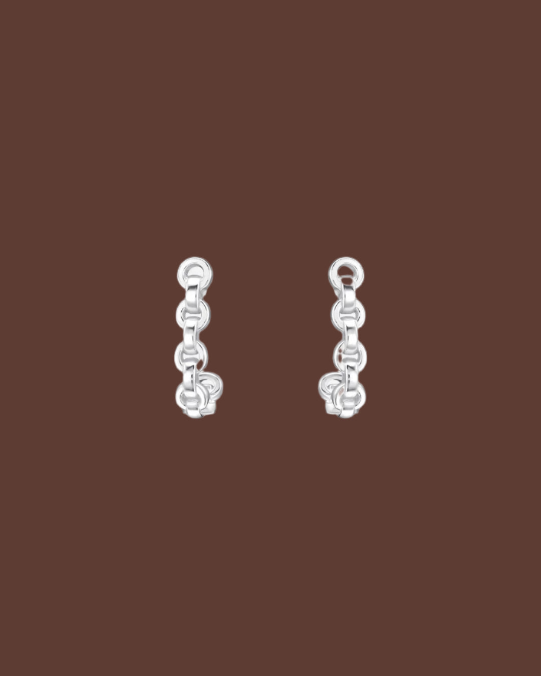 The Devoted Sterling Silver Curved Drop Earrings - Molten Store