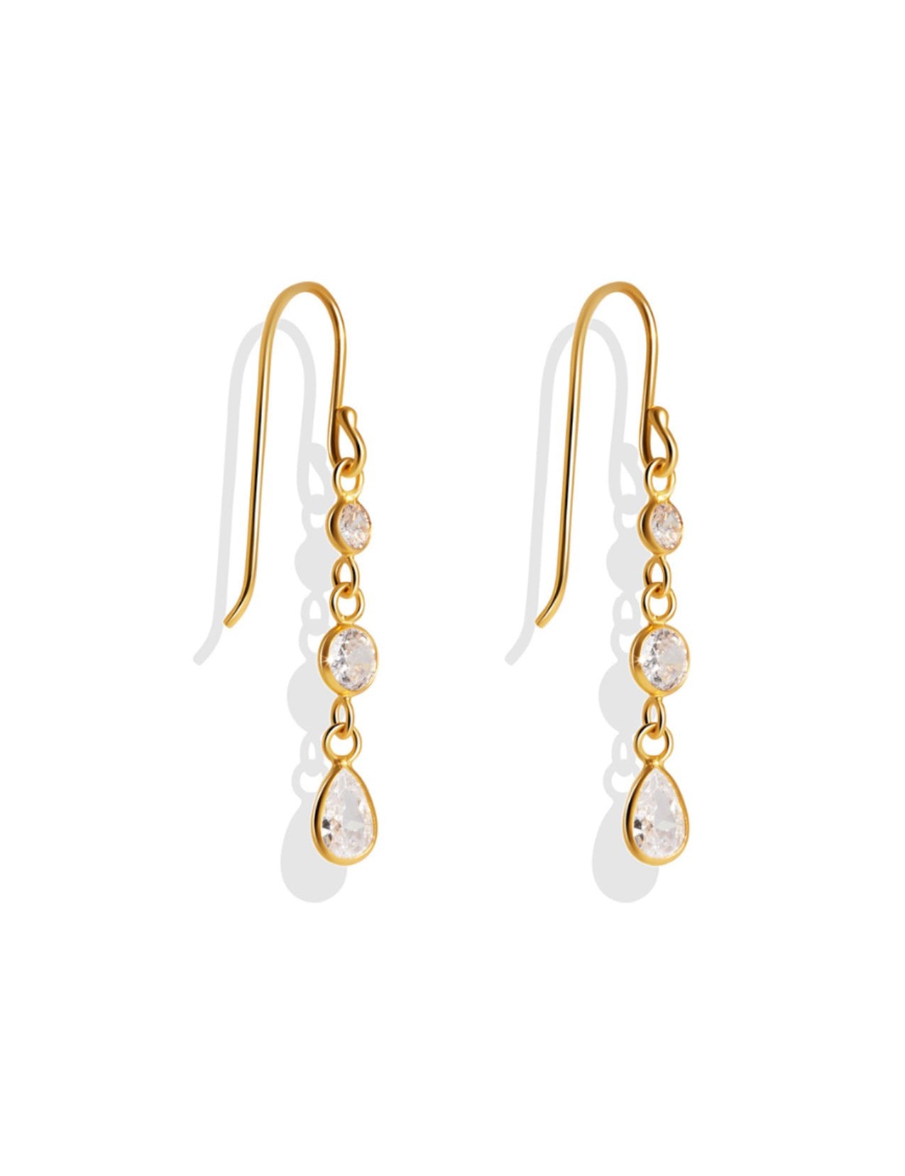 The Dew Gold Vermeil Hook Earrings - Molten Store