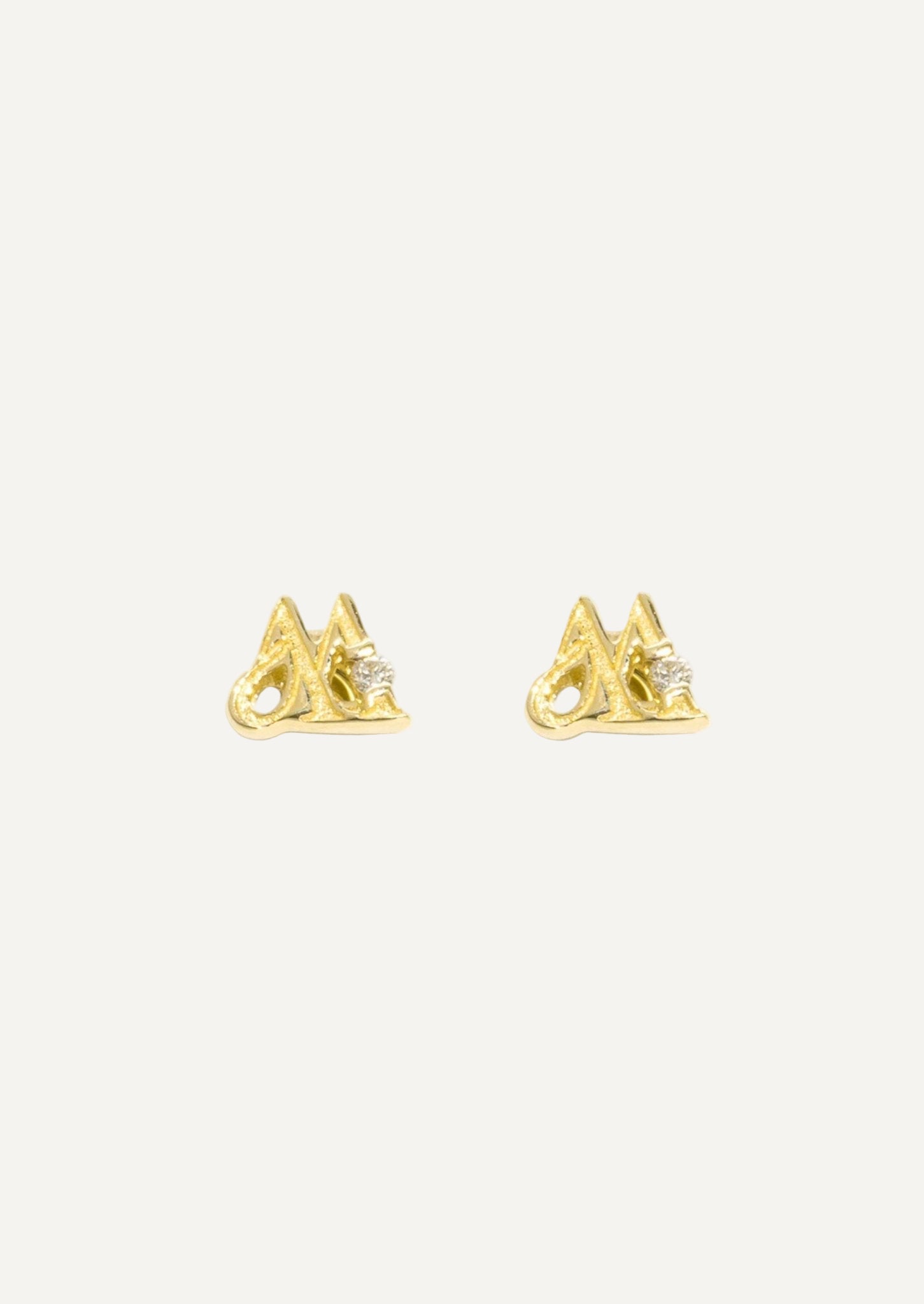 The Diamond Insignia 9ct Solid Gold Stud Earrings - Molten Store