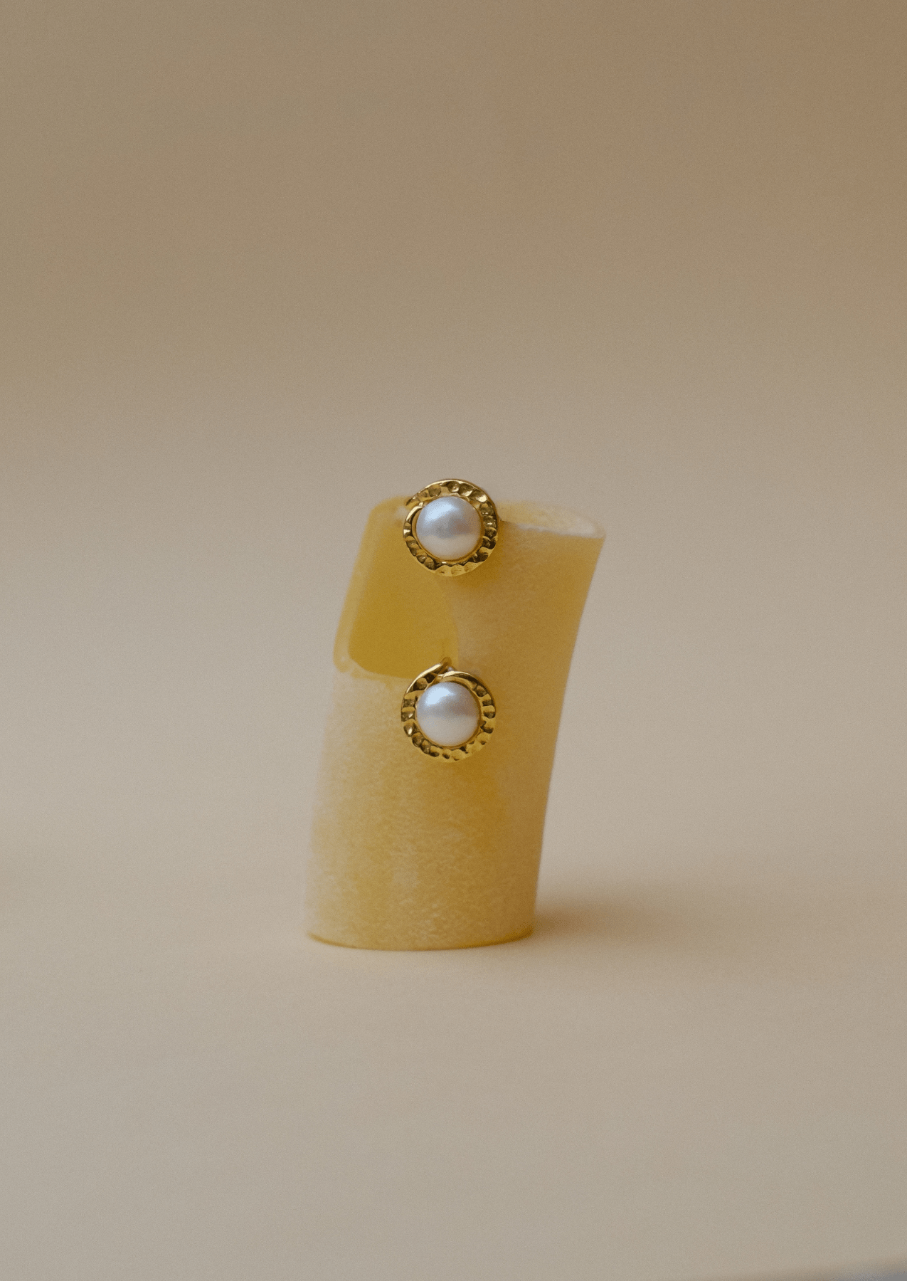 The Dreamtide Pearl 18ct Gold Vermeil Stud Earrings - Molten Store