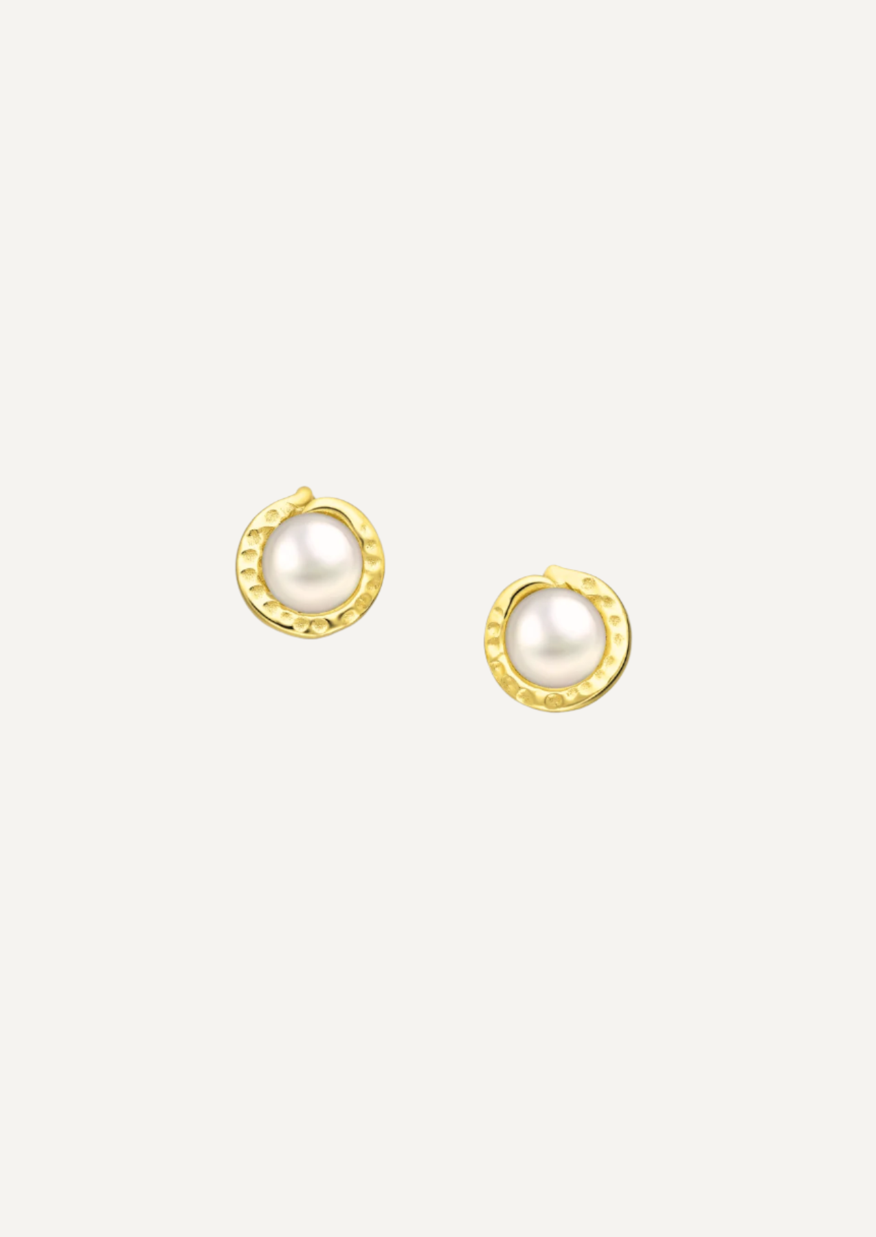 The Dreamtide Pearl 18ct Gold Vermeil Stud Earrings - Molten Store
