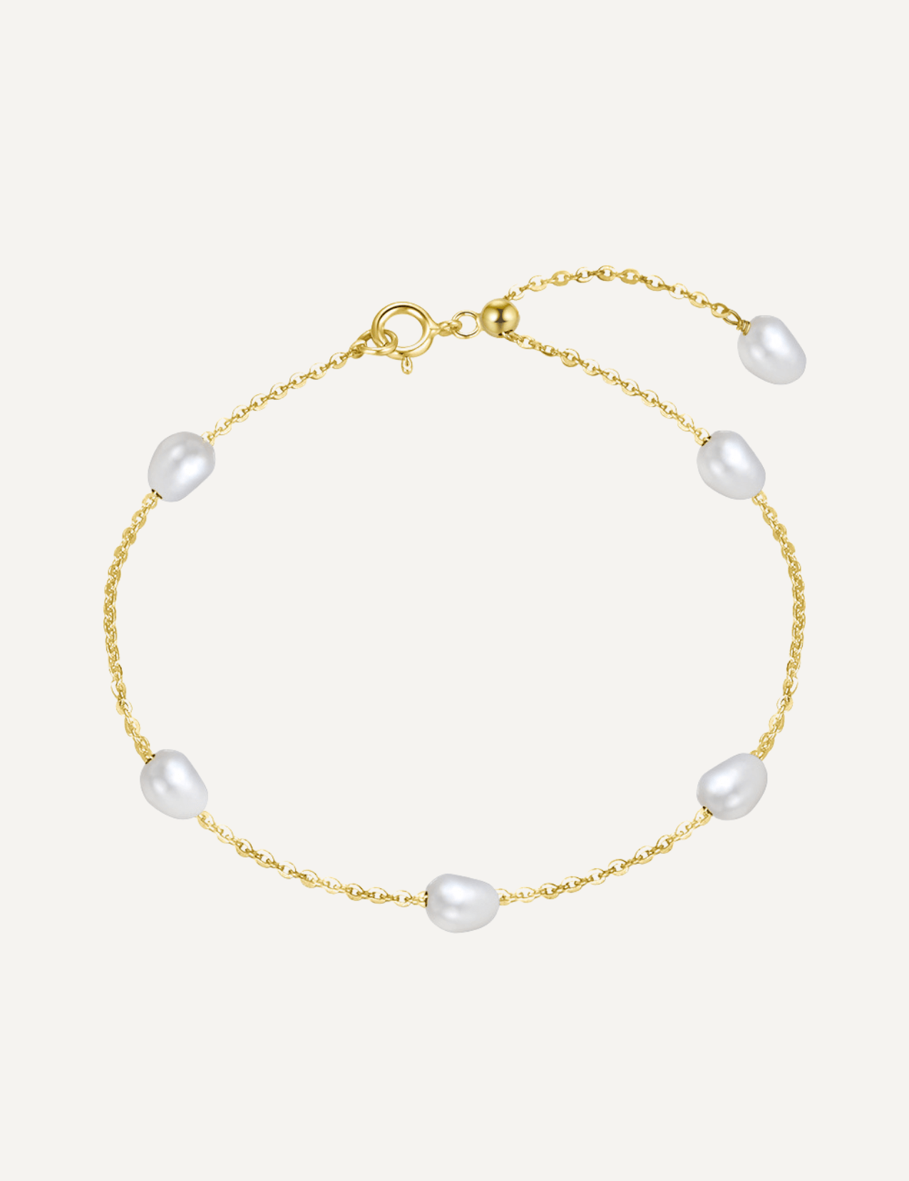 The Drift Gold Vermeil Bracelet with Freshwater Pearl - Molten Store