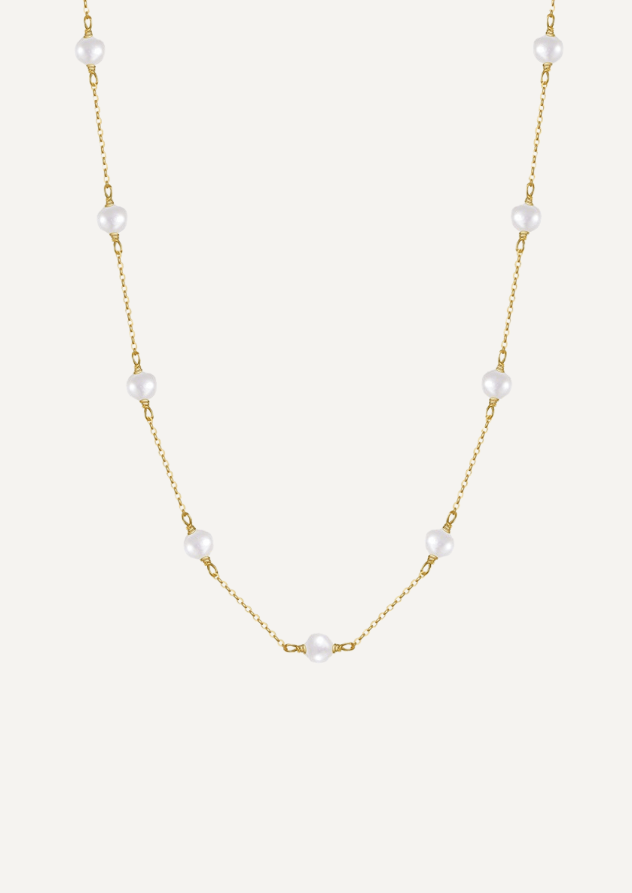 The Drift Gold Vermeil Pearl Necklace - Molten Store