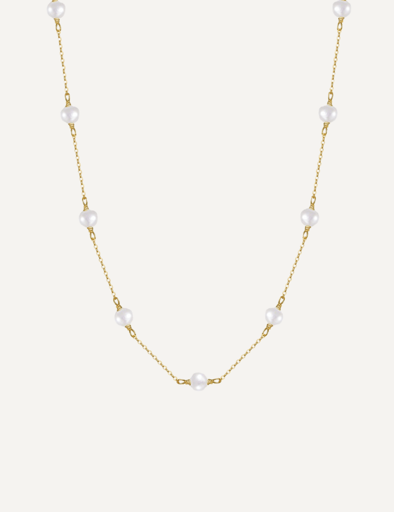The Drift Gold Vermeil Pearl Necklace - Molten Store