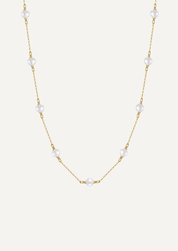 The Drift Gold Vermeil Pearl Necklace - Molten Store