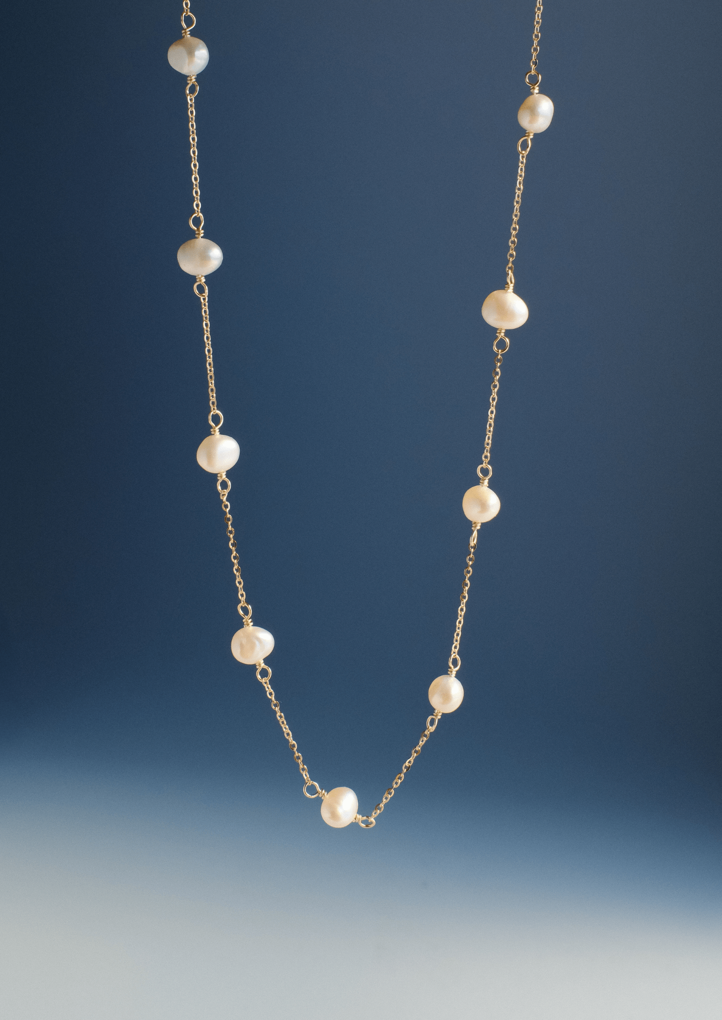 The Drift Gold Vermeil Pearl Necklace - Molten Store