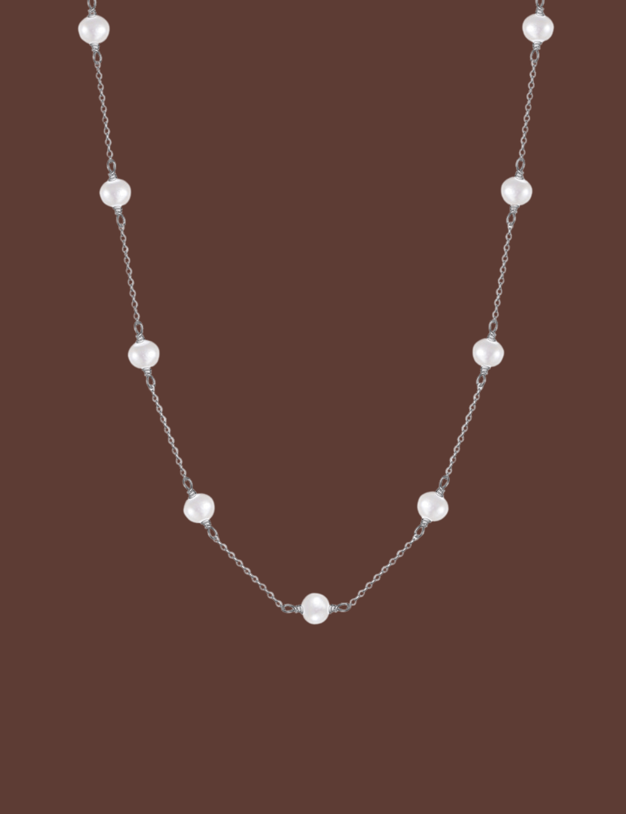 The Drift Sterling Silver Pearl Necklace - Molten Store
