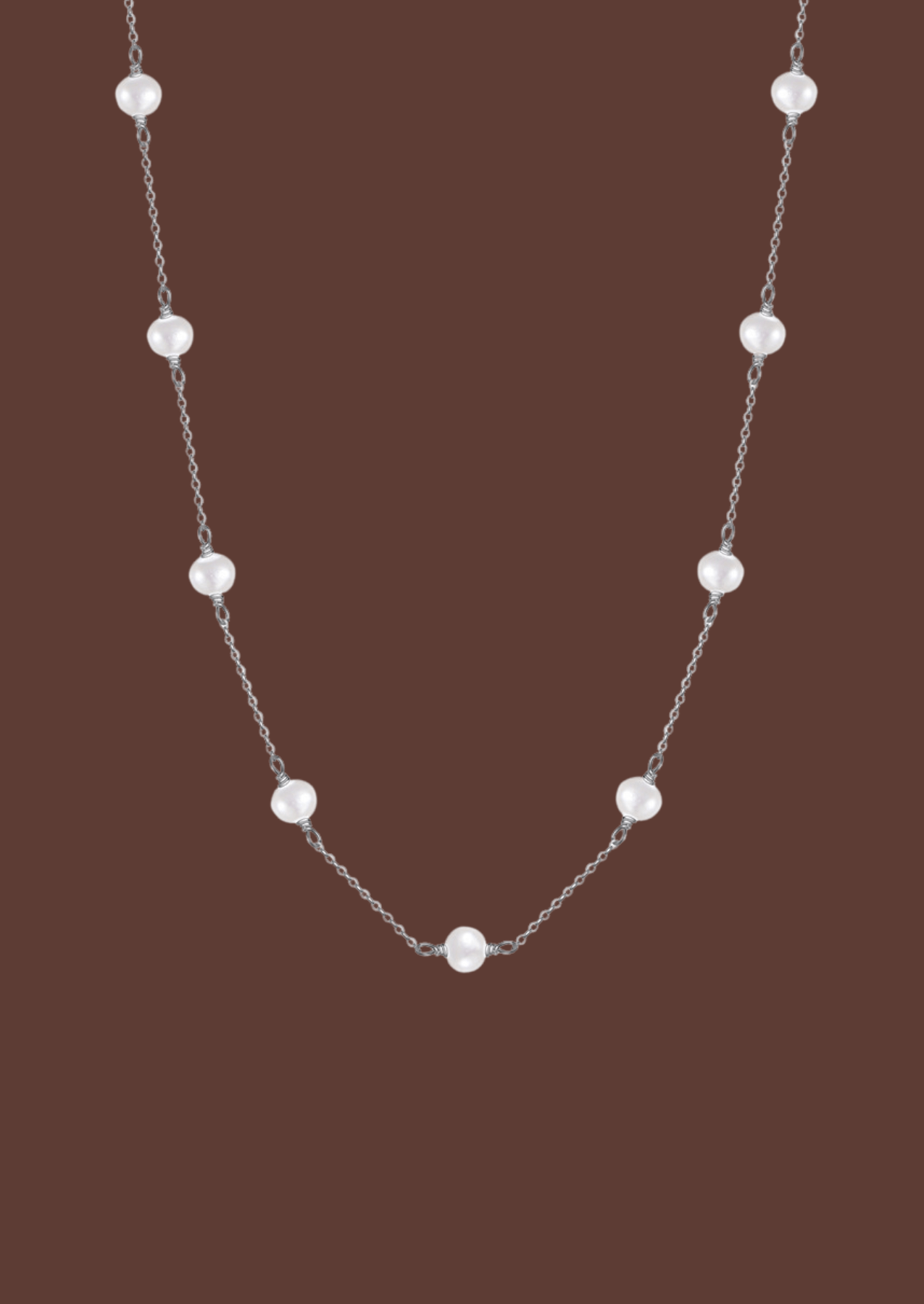 The Drift Sterling Silver Pearl Necklace - Molten Store