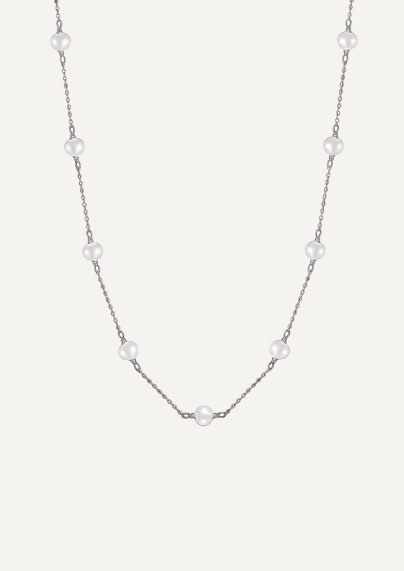 The Drift Sterling Silver Necklace with Freshwater Pearl
