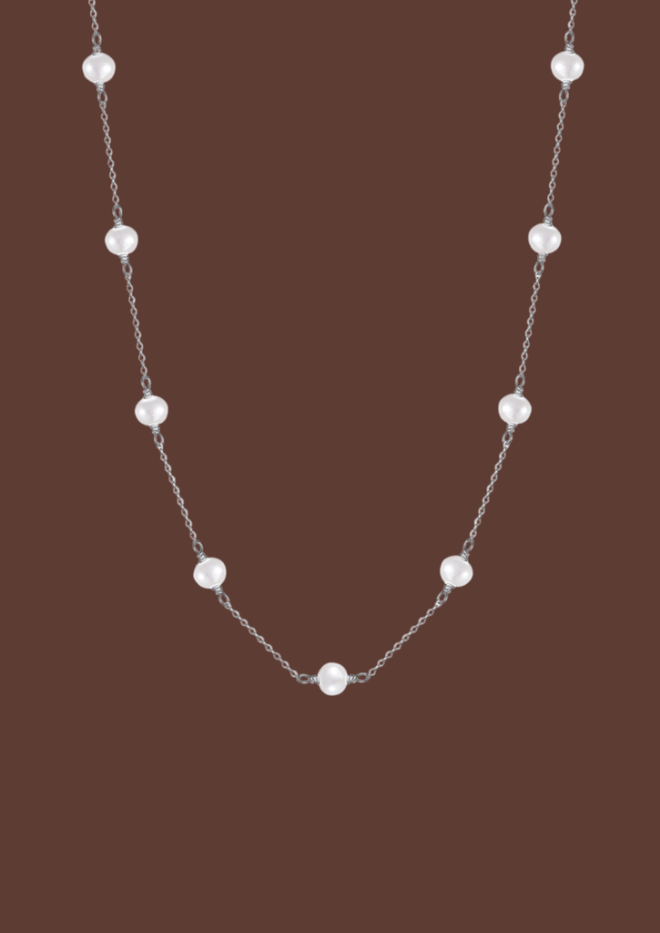The Drift Sterling Silver Pearl Necklace - Molten Store