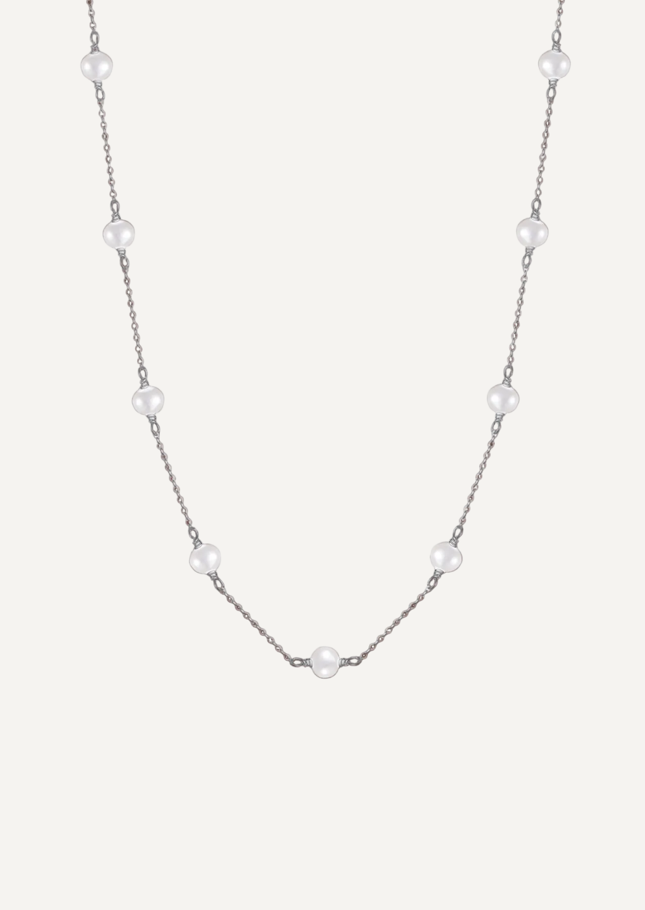 The Drift Sterling Silver Pearl Necklace - Molten Store