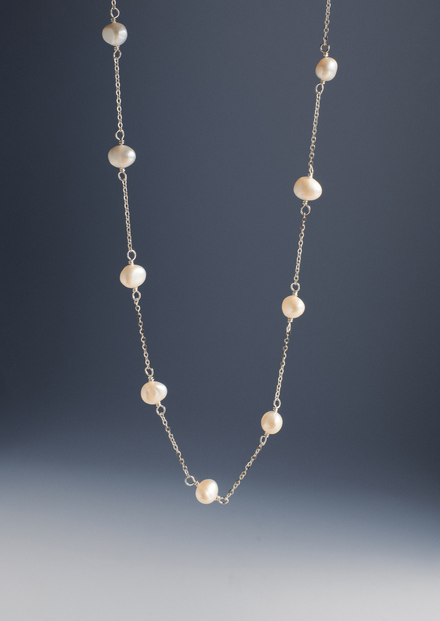 The Drift Sterling Silver Pearl Necklace - Molten Store