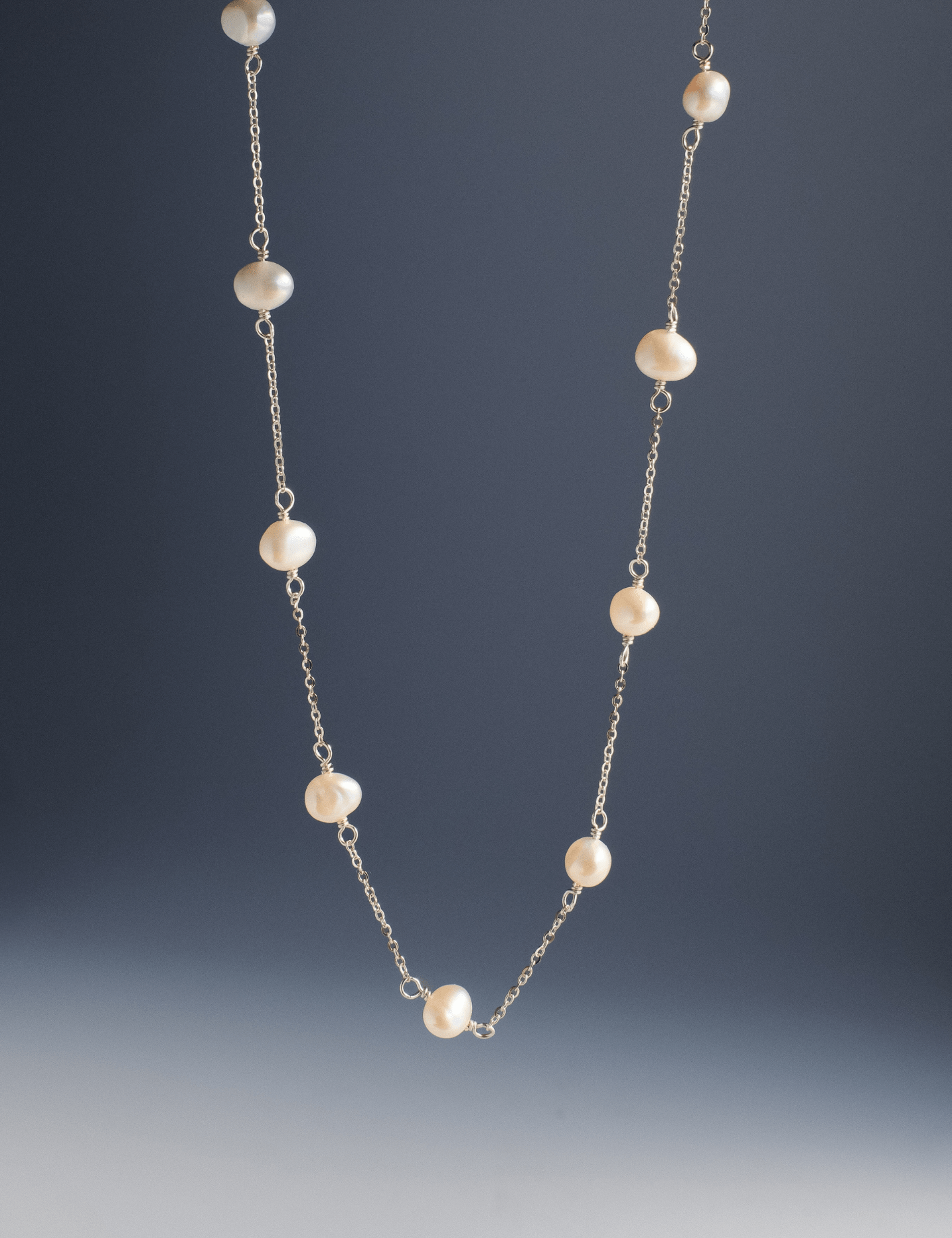 The Drift Sterling Silver Pearl Necklace - Molten Store