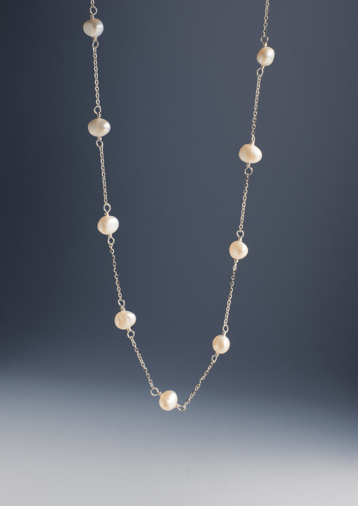 The Drift Sterling Silver Pearl Necklace - Molten Store