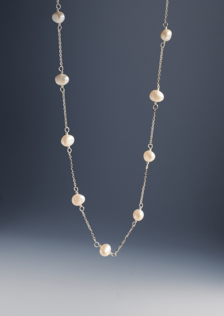 The Drift Sterling Silver Pearl Necklace - Molten Store