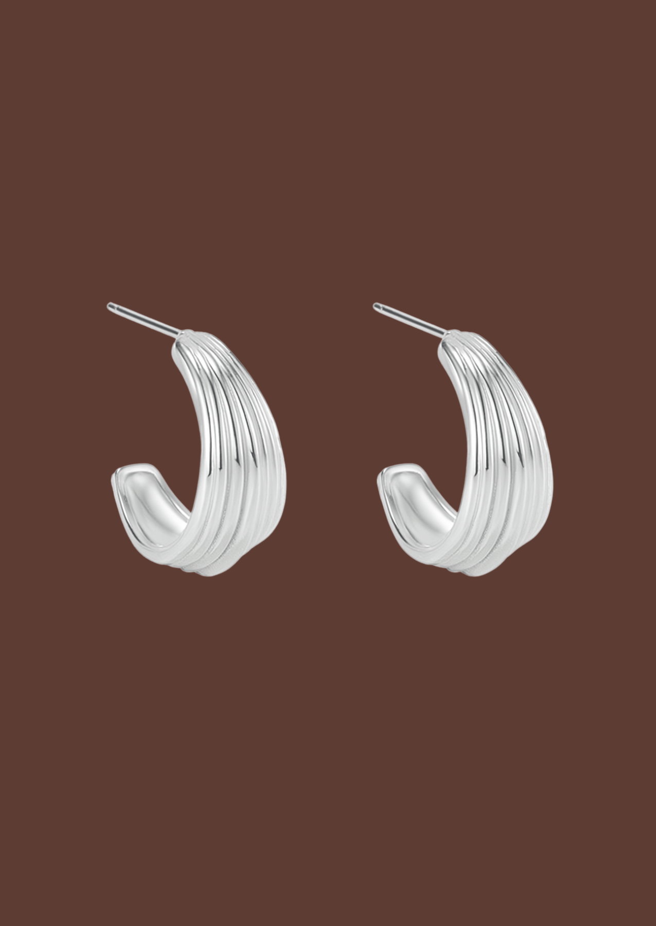 The Echo Sterling Silver Earrings - Molten Store
