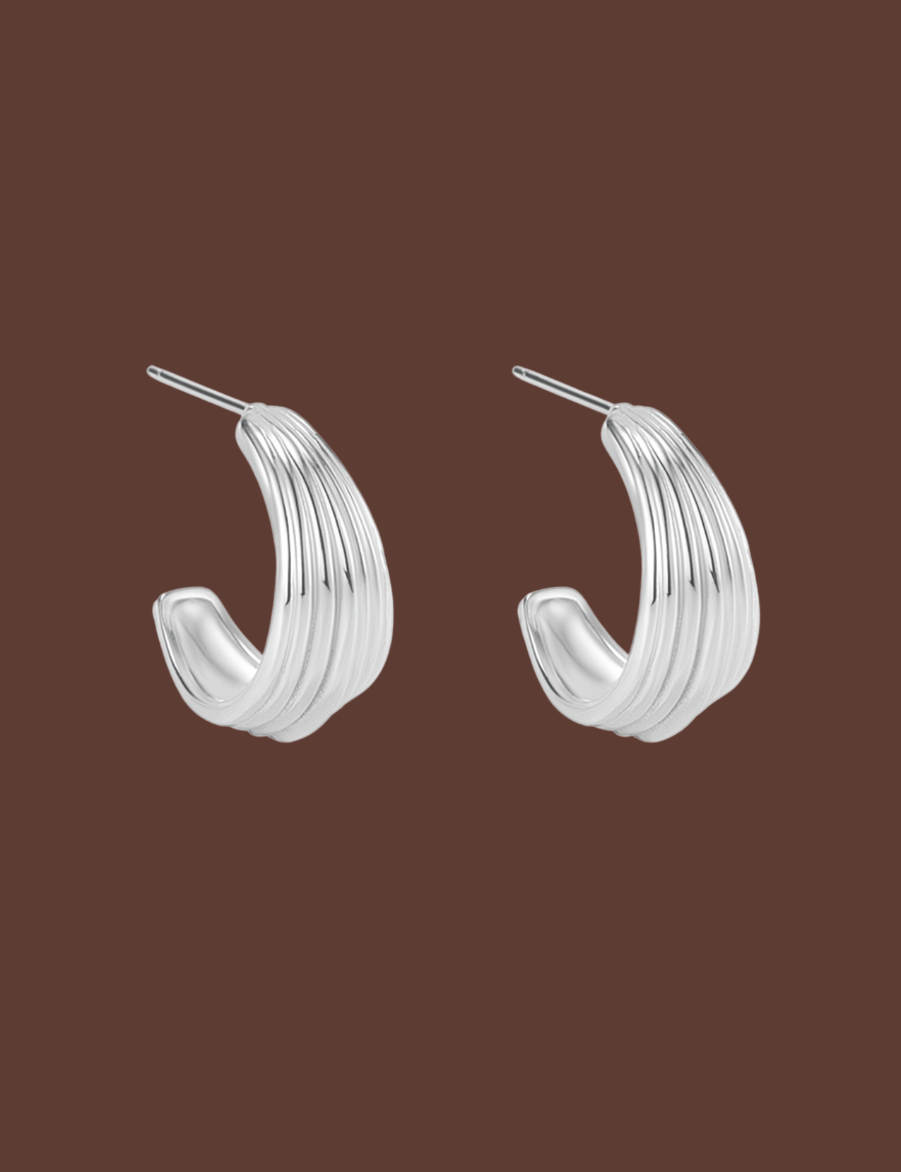 The Echo Sterling Silver Earrings - Molten Store