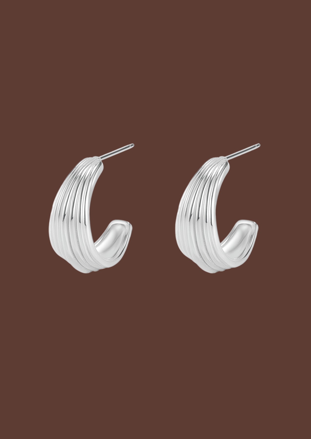 The Echo Sterling Silver Earrings - Molten Store