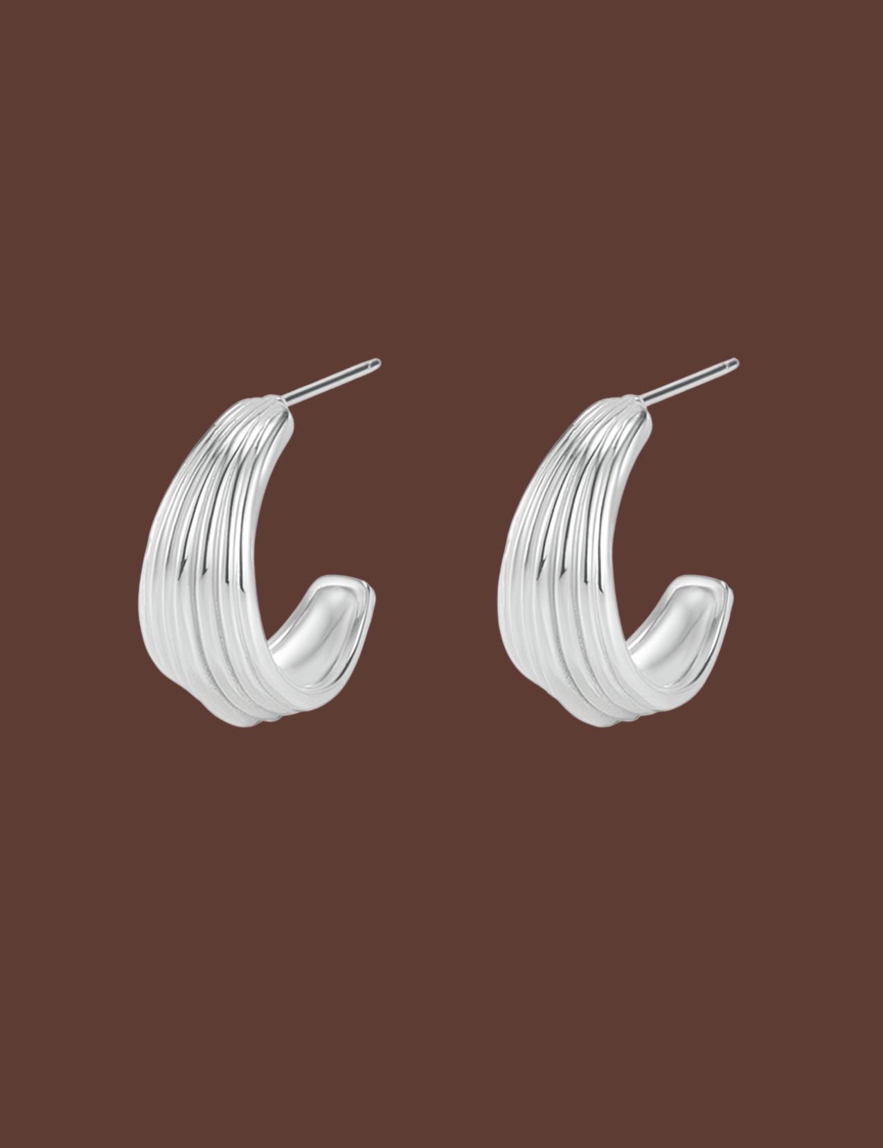 The Echo Sterling Silver Earrings - Molten Store
