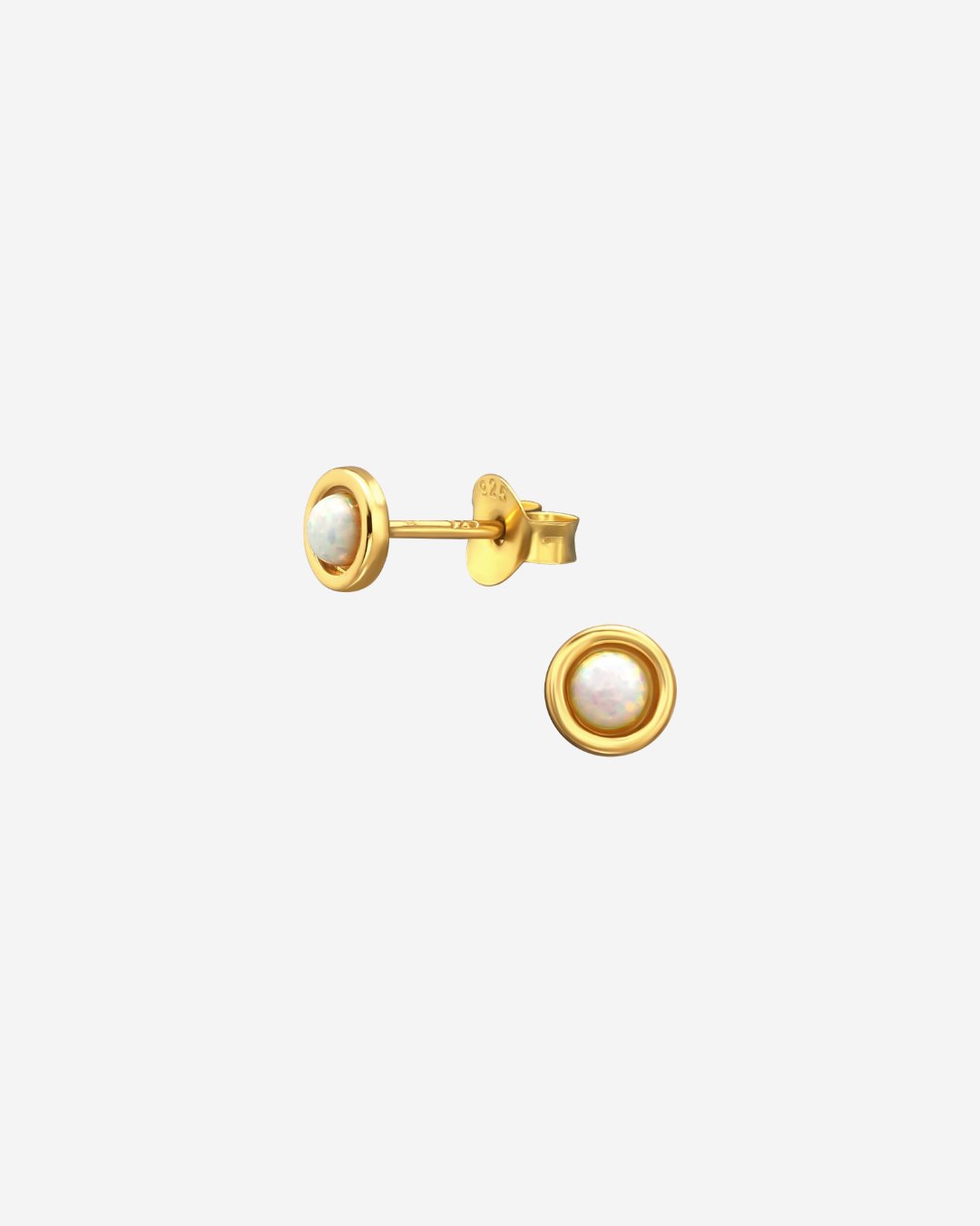 The Eclipse 14ct Gold Vermeil Stud Earrings - Molten Store
