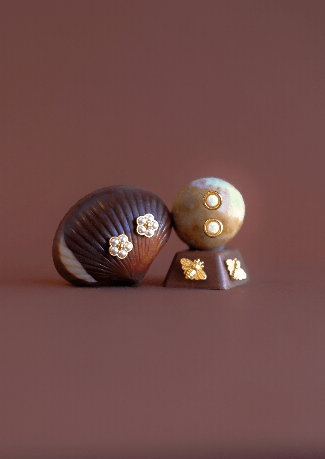 The Eclipse 14ct Gold Vermeil Stud Earrings - Molten Store