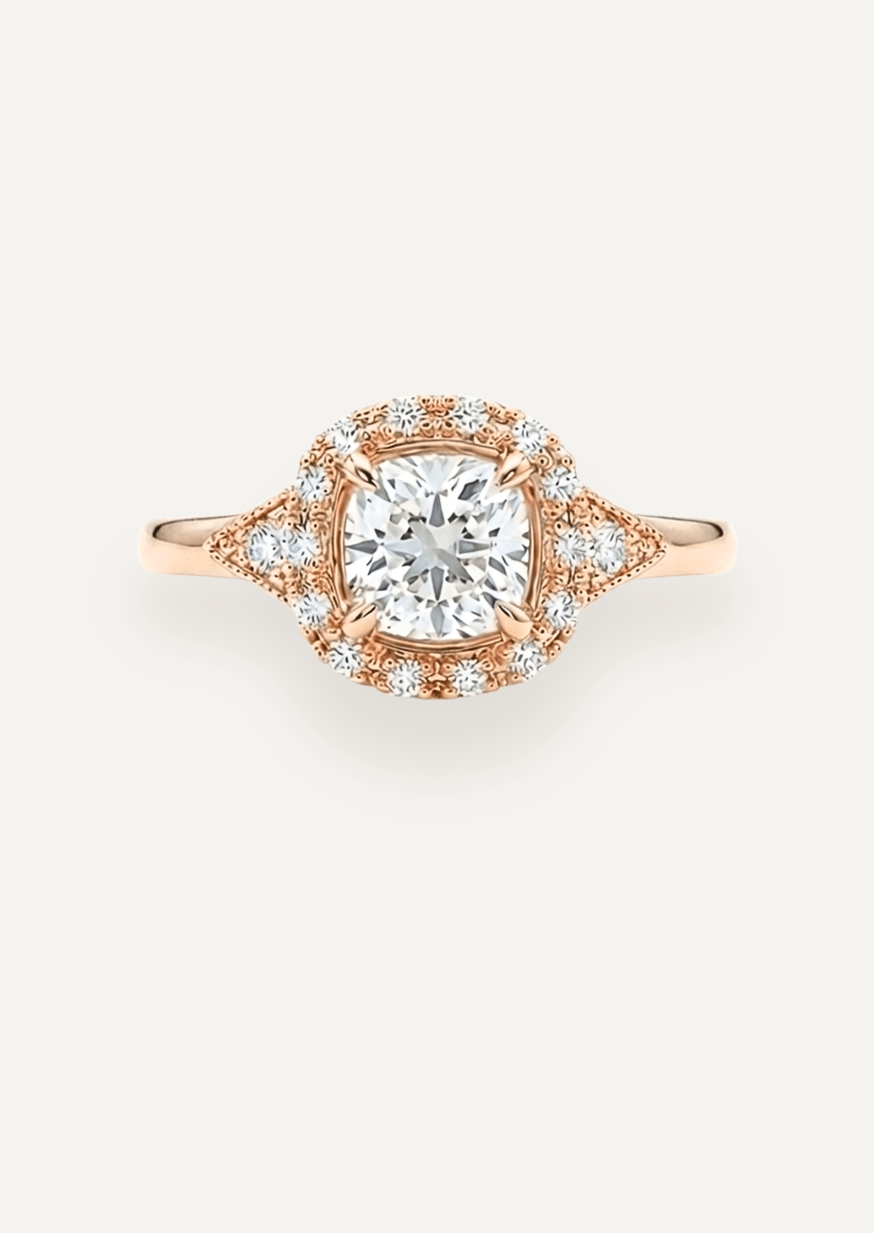 The Eliza Halo Ring - Molten Store