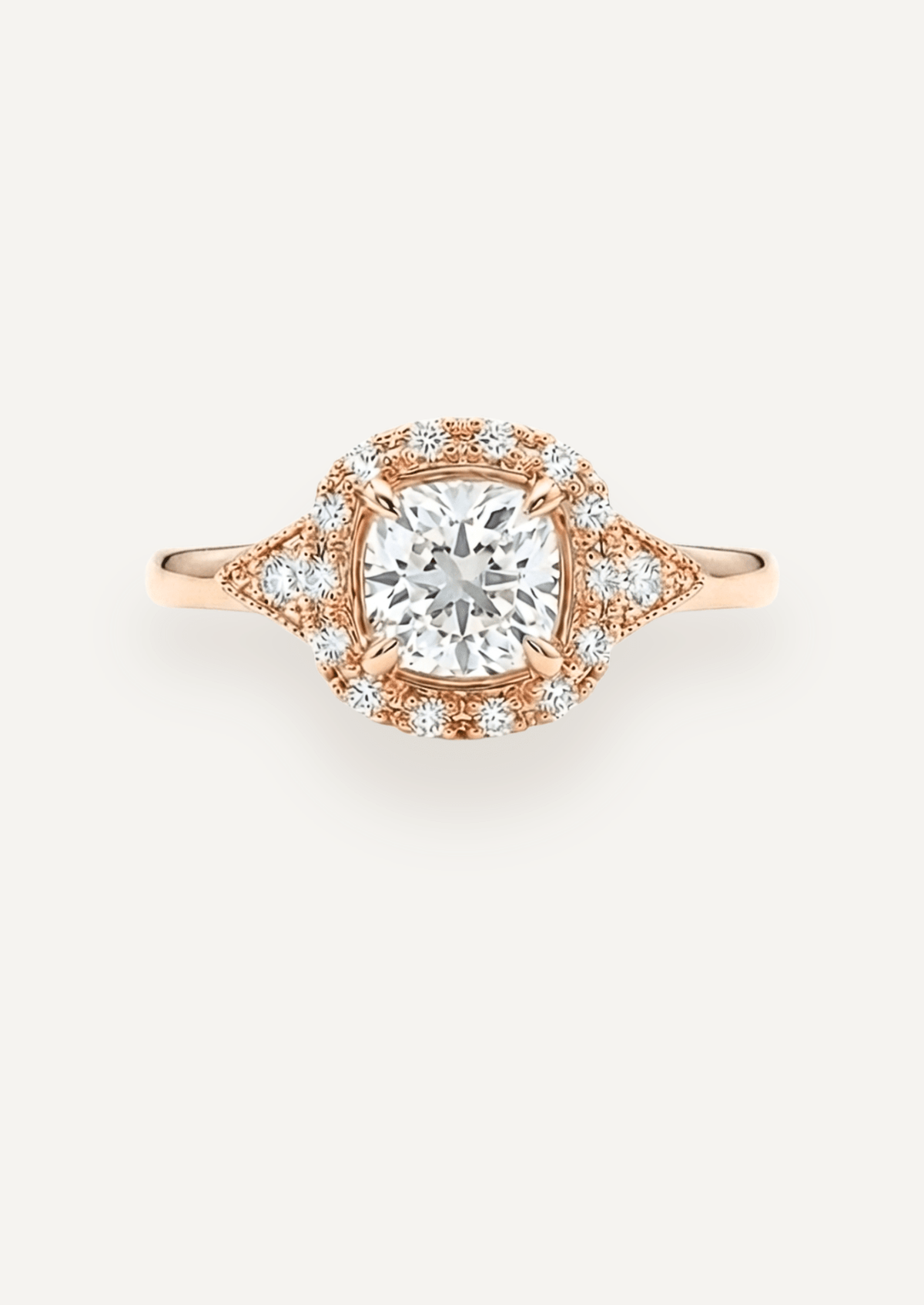 The Eliza Halo Ring - Molten Store