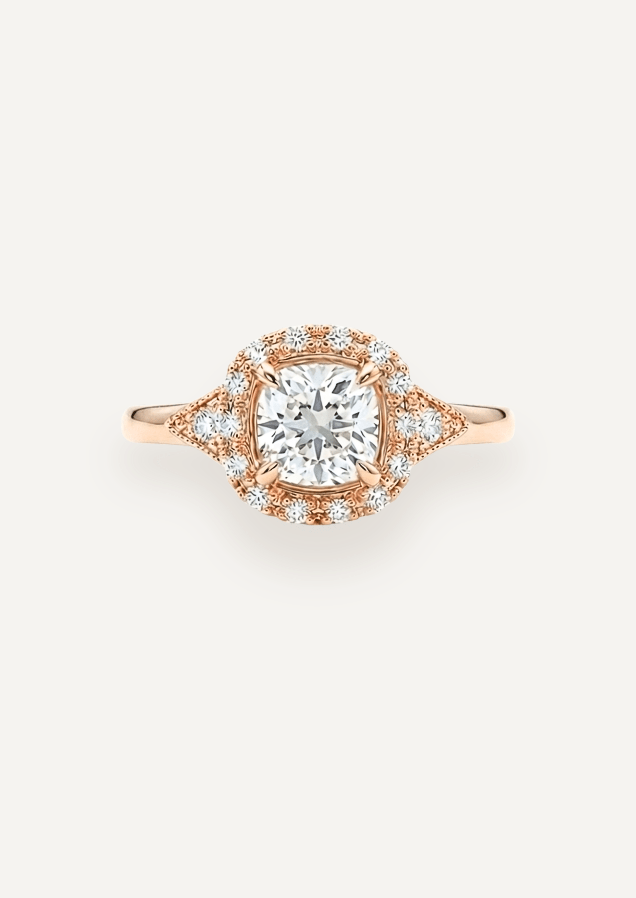 The Eliza Halo Ring - Molten Store