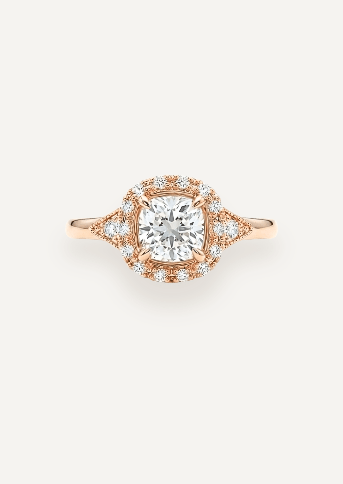 The Eliza Halo Ring - Molten Store