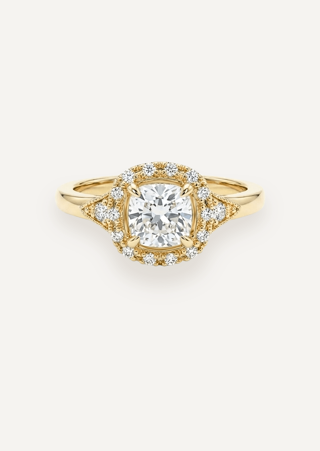 The Eliza Halo Ring - Molten Store