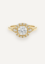 The Eliza Halo Ring - Molten Store