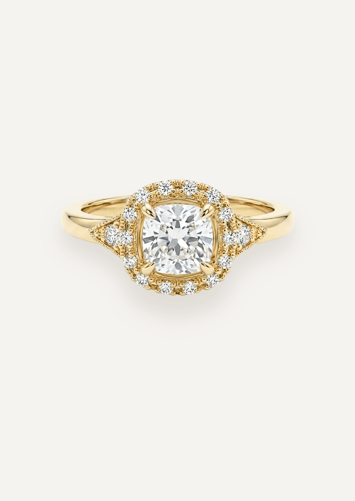 The Eliza Halo Ring - Molten Store