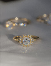The Eliza Halo Ring - Molten Store