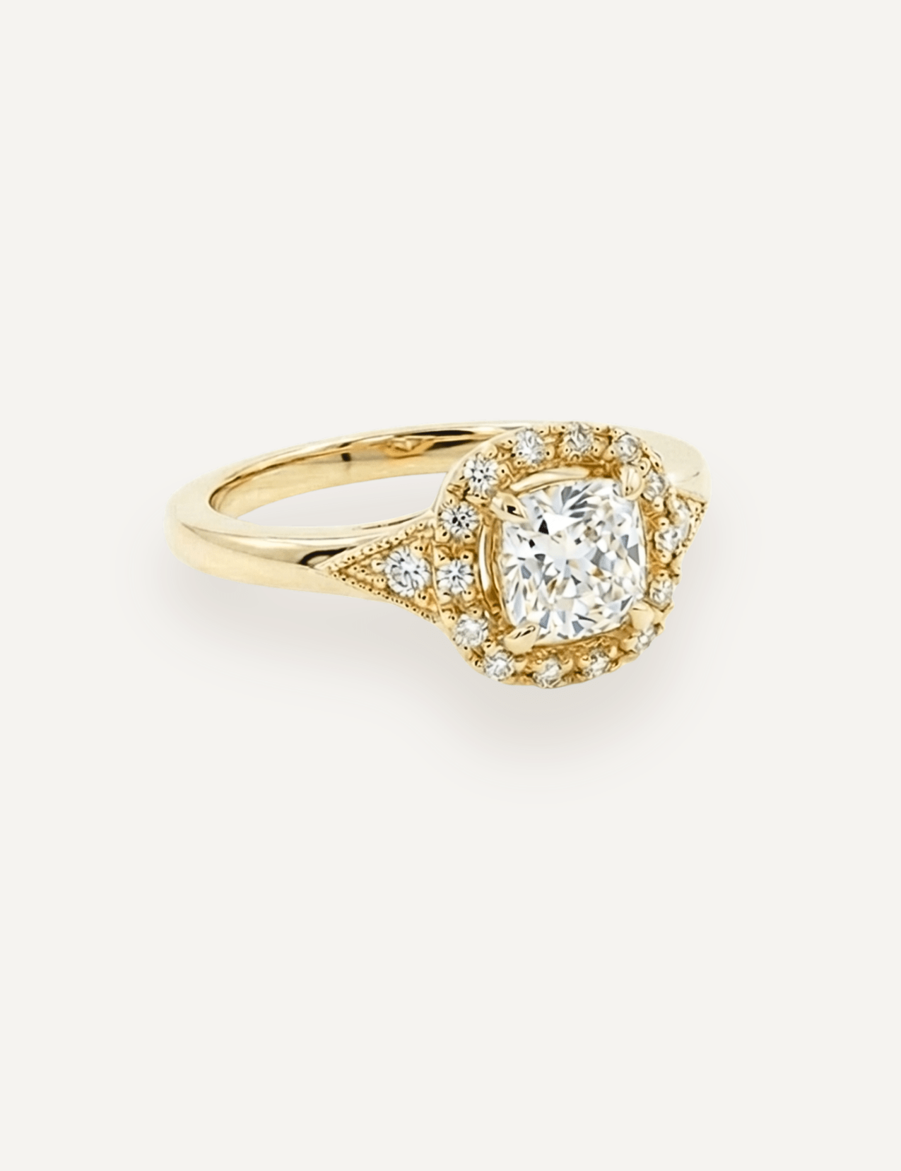 The Eliza Halo Ring - Molten Store