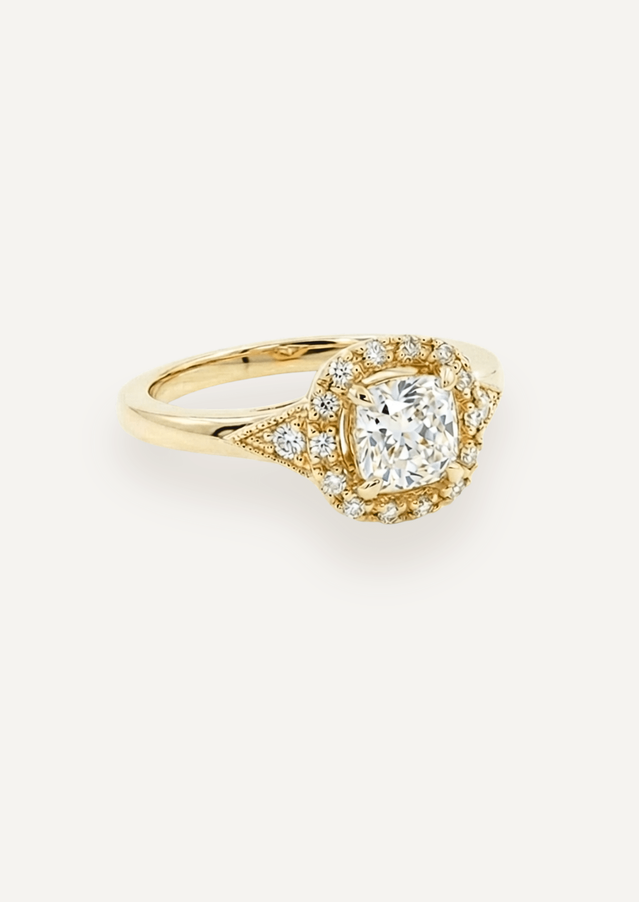 The Eliza Halo Ring - Molten Store