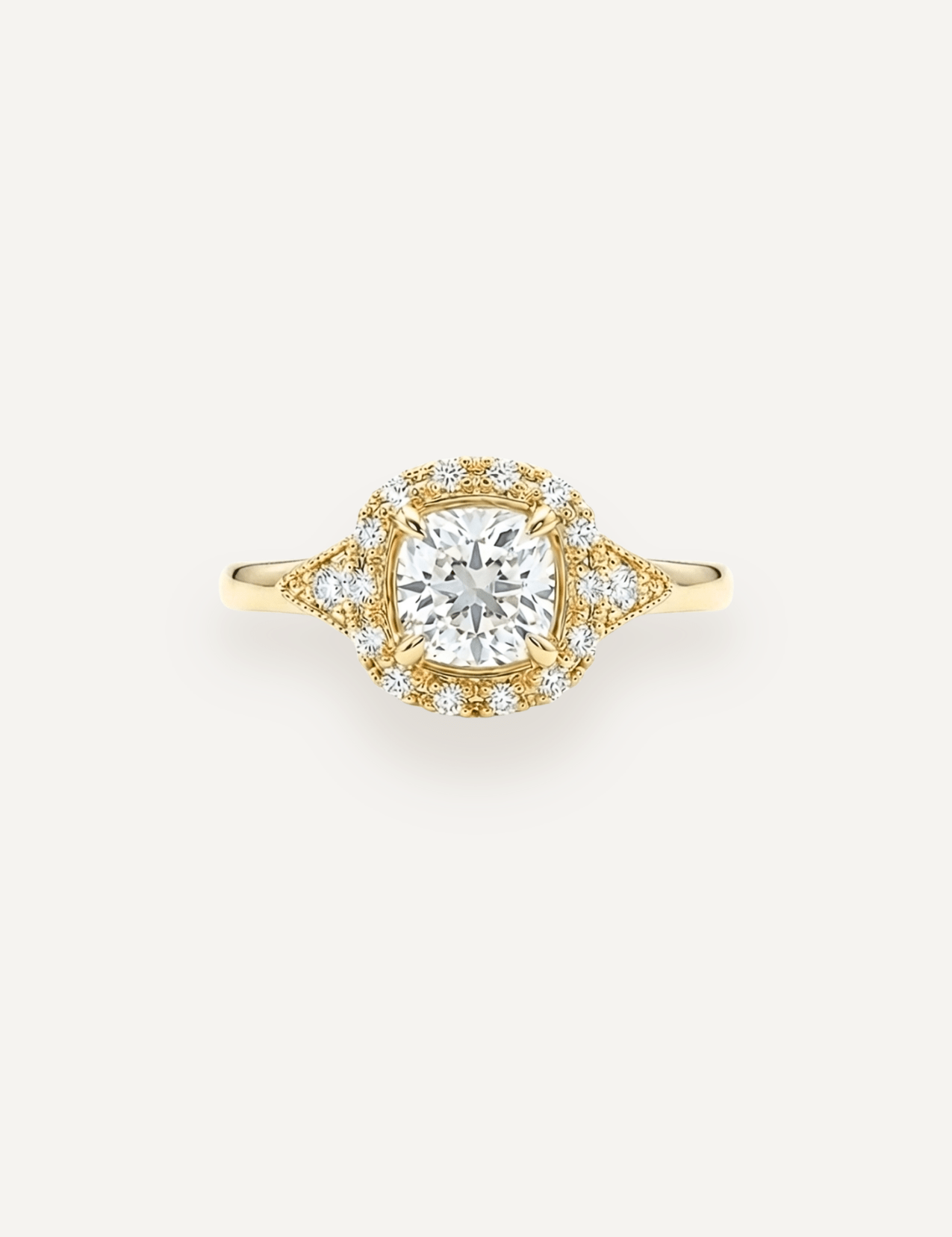 The Eliza Halo Ring - Molten Store