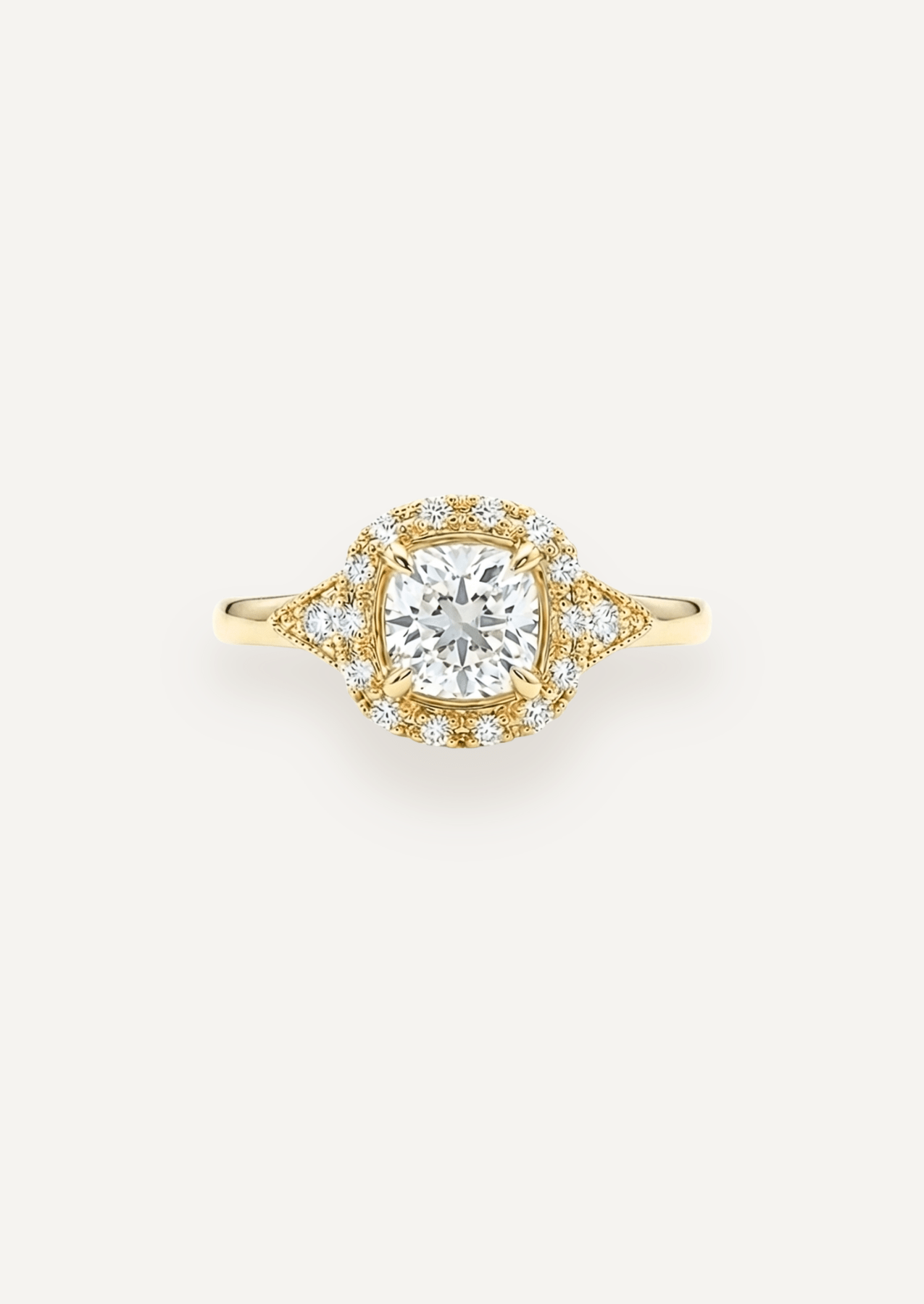 The Eliza Halo Ring - Molten Store