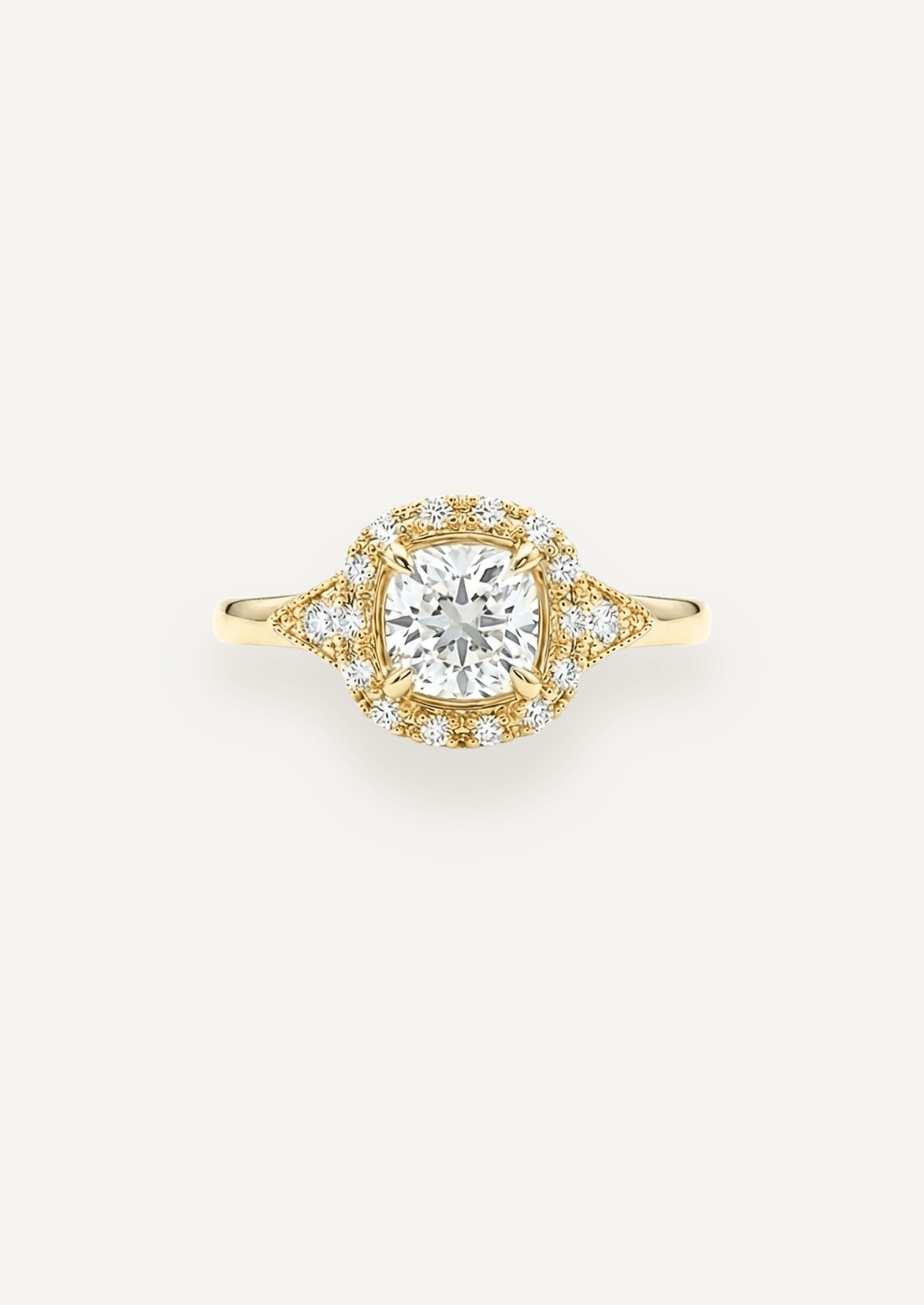 The Eliza Halo Ring - Molten Store